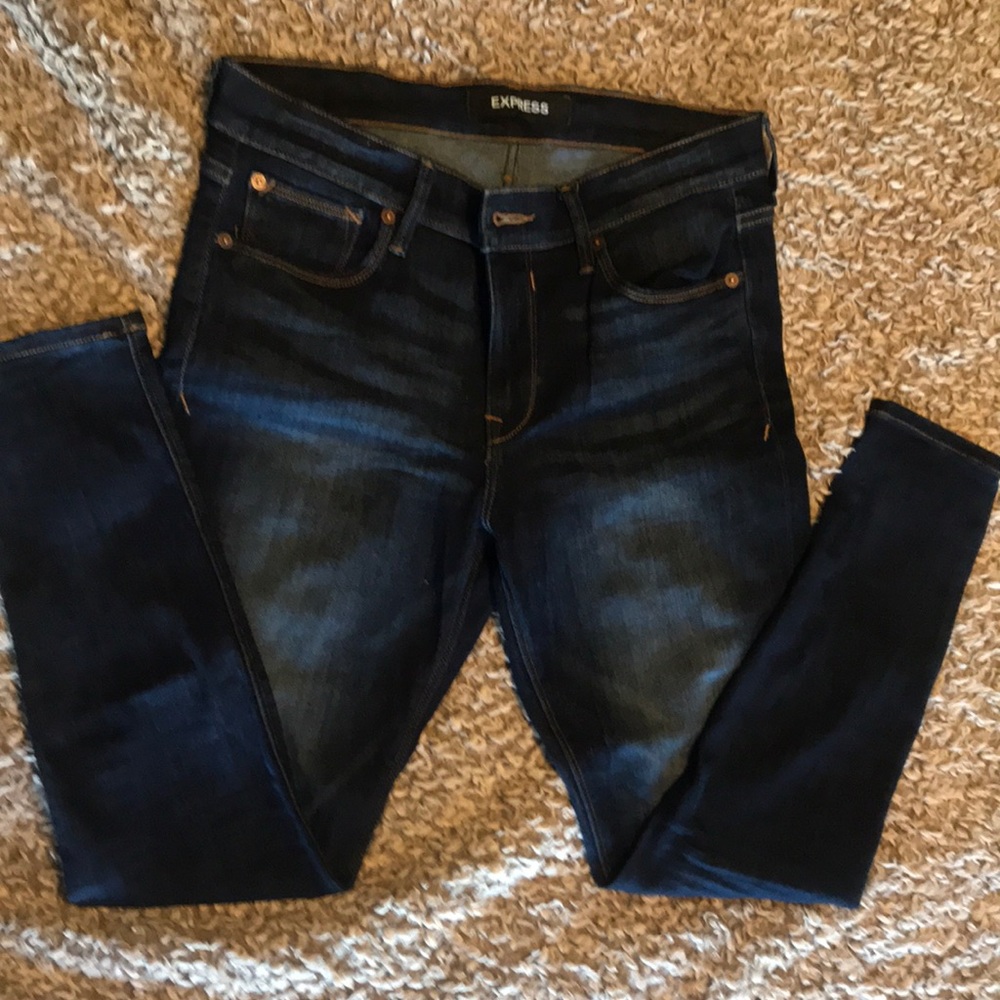 Express dark wash jegging